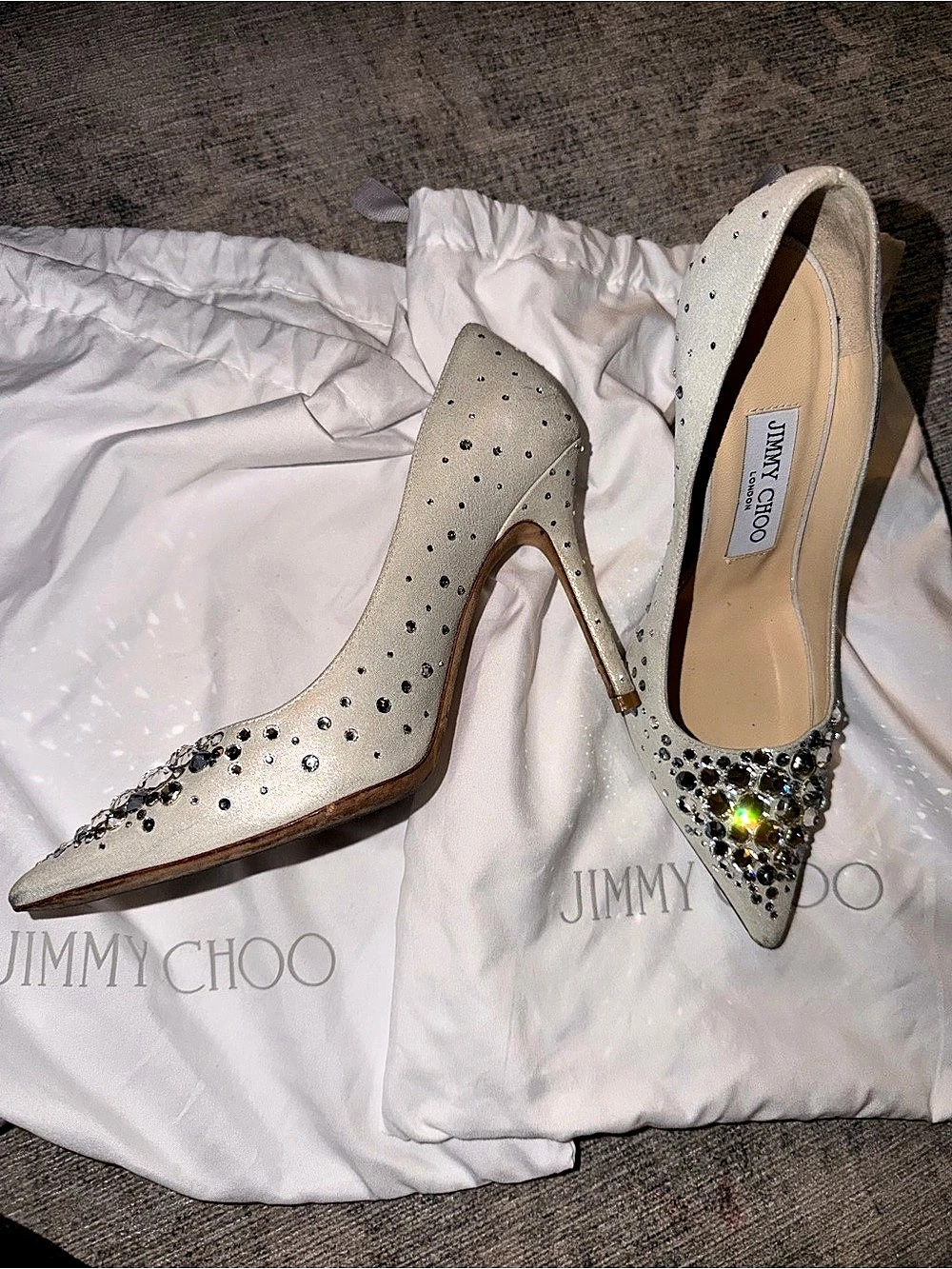 Jimmy Choo Crystal Embellished Heels EU 35 - Picture 4 of 16